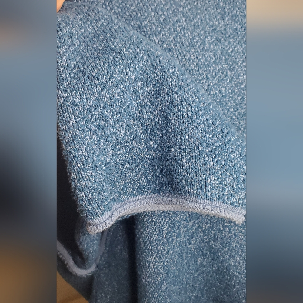 Free People -size S- Pullover"See Me"In Blue Knit Textured Fabric Material - Picture 8 of 11
